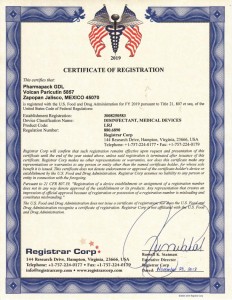fda certificate